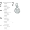 0.30 CT. T.W. Composite Diamond Frame Drop Earrings in 10K White Gold
