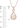 0.18 CT. T.W. Diamond Infinity with Hearts Pendant in 10K Two-Tone Gold
