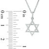 Thumbnail Image 1 of 0.15 CT. T.W. Diamond Star of David Pendant in Sterling Silver