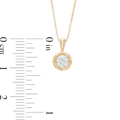 0.25 CT. T.W. Sirena™ Energy Solitaire Pendant in 14K Gold