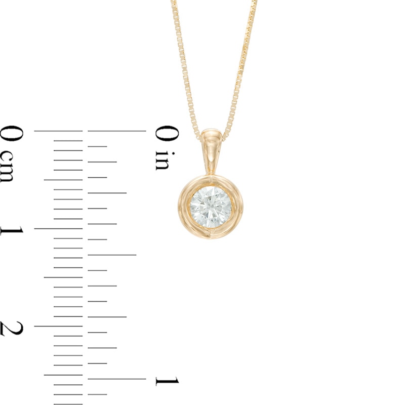 Main Image 2 of 0.25 CT. T.W. Sirena™ Energy Solitaire Pendant in 14K Gold