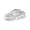 Thumbnail Image 1 of 0.23 CT. T.W. Diamond Thick Wave Ring in Sterling Silver