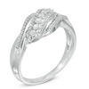 Thumbnail Image 2 of 0.23 CT. T.W. Diamond Thick Wave Ring in Sterling Silver