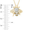 Thumbnail Image 2 of 0.09 CT. T.W. Diamond Bumblebee Pendant in 10K Gold
