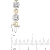 2.45 CT. T.W. Diamond Square Alternating Link Bracelet in 10K Two-Tone Gold