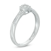 Thumbnail Image 1 of 0.12 CT. T.W. Diamond Frame Promise Ring in 10K White Gold