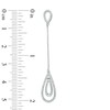 Thumbnail Image 2 of 0.23 CT. T.W. Diamond Teardrop Earrings in Sterling Silver