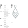 Thumbnail Image 1 of 0.23 CT. T.W. Diamond Infinity-Style Drop Earrings in 10K White Gold