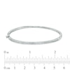 Thumbnail Image 2 of 0.23 CT. T.W. Diamond Bangle in 10K White Gold