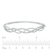 Thumbnail Image 2 of 0.30 CT. T.W. Diamond Loose Braid Bangle in Sterling Silver