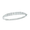 Thumbnail Image 1 of 0.30 CT. T.W. Diamond Orbit Bangle in Sterling Silver