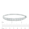 Thumbnail Image 2 of 0.30 CT. T.W. Diamond Orbit Bangle in Sterling Silver