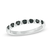 Thumbnail Image 0 of 0.30 CT. T.W. Black Diamond Seven Stone Anniversary Band in 10K White Gold