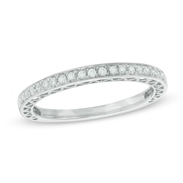 0.15 CT. T.W. Diamond Anniversary Band in 10K White Gold