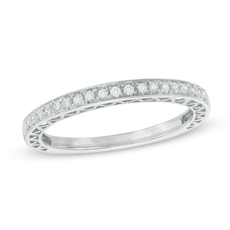 0.15 CT. T.W. Diamond Anniversary Band in 10K White Gold