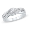 Thumbnail Image 0 of 0.45 CT. T.W. Diamond Twist Engagement Ring in 10K White Gold