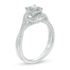 Thumbnail Image 1 of 0.36 CT. T.W. Diamond Double Swirl Frame Engagement Ring in 10K White Gold