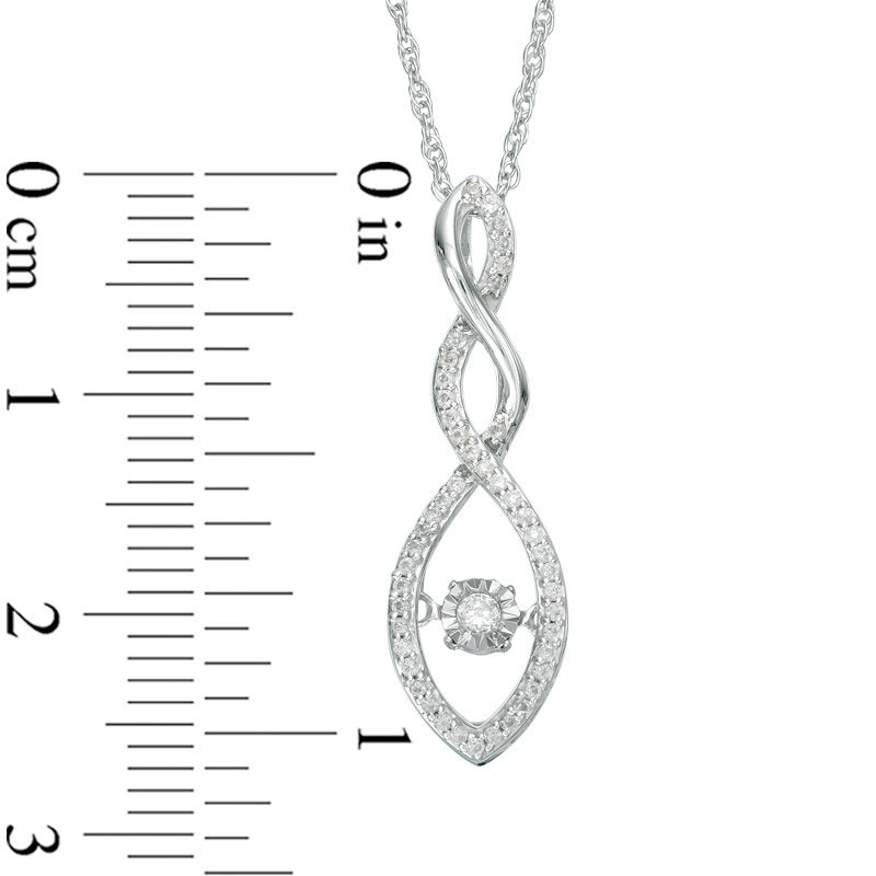 Unstoppable Loveâ¢ 0.18 CT. T.W. Diamond Cascading Drop Pendant in 10K White Gold