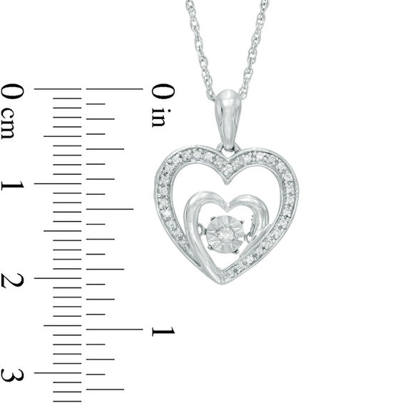 Unstoppable Love™ 0.09 CT. T.W. Diamond Heart Pendant in