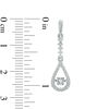 Thumbnail Image 1 of Unstoppable Love™ 0.23 CT. T.W. Diamond Teardrop Earrings in Sterling Silver
