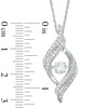 Thumbnail Image 2 of Unstoppable Love™ 0.70 CT. T.W. Diamond Open Flame Pendant in 10K White Gold