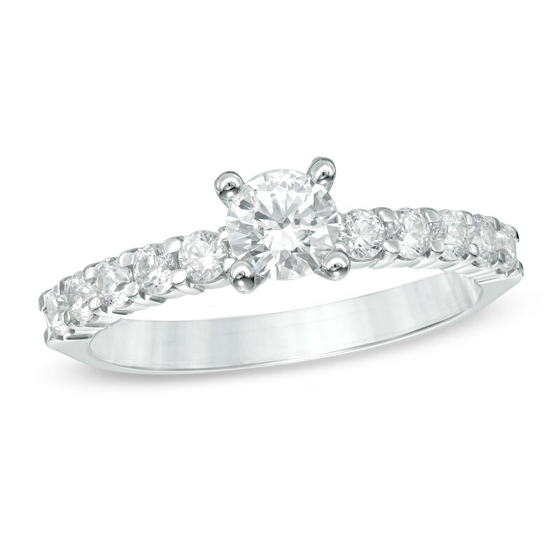 Main Image 1 of 0.78 CT. T.W. Diamond Engagement Ring in 14K White Gold