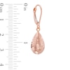 Diamond-Cut Teardrop Earrings in 10K Rose Gold
