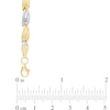 Thumbnail Image 1 of Graduated Twist Stampato Necklace in 10K Two-Tone Gold - 17"