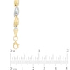 Graduated Twist Stampato Necklace in 10K Two-Tone Gold - 17"