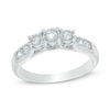 Thumbnail Image 1 of 0.45 CT. T.W. Diamond Past Present Future® Engagement Ring in 10K White Gold