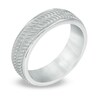 Thumbnail Image 2 of 7.0mm Diagonal Tread Band in White Cobalt - Size 10