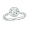 Thumbnail Image 1 of 1.00 CT. T.W. Diamond Flower Engagement Ring in 14K White Gold
