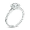 Thumbnail Image 2 of 1.00 CT. T.W. Diamond Flower Engagement Ring in 14K White Gold