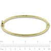 Thumbnail Image 2 of Quilted Hinged Bangle in 10K Gold