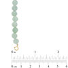 Thumbnail Image 2 of Jade Stud Earrings and Beaded Strand Bracelet Set in 10K Gold - 7.25"