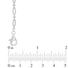 Thumbnail Image 2 of Oval Lab-Created Opal Rope Bracelet in Sterling Silver - 7.5"