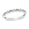 Thumbnail Image 1 of Your Stone Your Story™ 0.10 CT. T.W. Diamond Vintage-Style Band in 14K White Gold