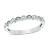 Thumbnail Image 0 of Your Stone Your Story™ 0.10 CT. T.W. Diamond Vintage-Style Band in 14K White Gold