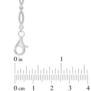 Oval Swiss Blue Topaz Rope Bracelet in Sterling Silver - 7.5"