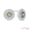 Thumbnail Image 0 of Le Vian Chocolate Diamonds® 0.43 CT. T.W. Diamond Frame Vintage-Style Stud Earrings in 14K Vanilla Gold®