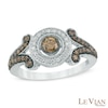 Thumbnail Image 1 of Le Vian Chocolate Diamonds® 0.67 CT. T.W. Diamond Frame Vintage-Style Ring in 14K Vanilla Gold®