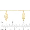 Thumbnail Image 1 of Fancy Dangling Leaf Station Necklace in 10K Gold