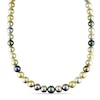 Thumbnail Image 0 of Multi-Colour Cultured South Sea and Tahitian Pearl Graduated Strand Necklace with 14K Gold Clasp