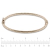 Thumbnail Image 2 of Quilted Hinged Bangle in 10K Rose Gold