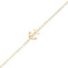 Anchor Anklet in 10K Gold - 10"