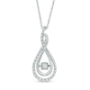 Thumbnail Image 1 of Unstoppable Love™ 0.15 CT. T.W. Diamond Layered Infinity Pendant in Sterling Silver