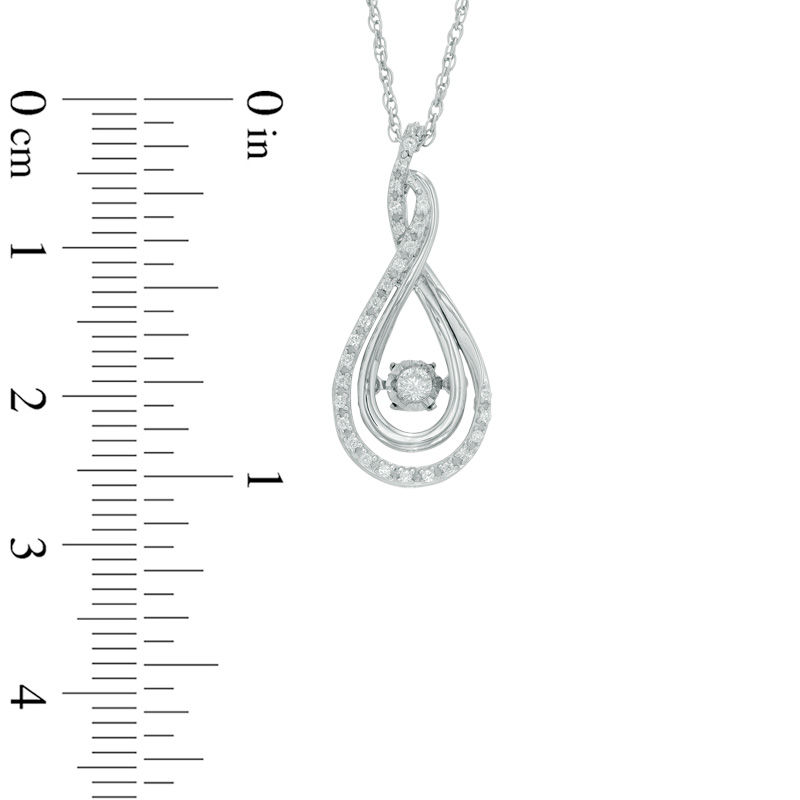 Unstoppable Loveâ¢ 0.15 CT. T.W. Diamond Layered Infinity Pendant in Sterling Silver