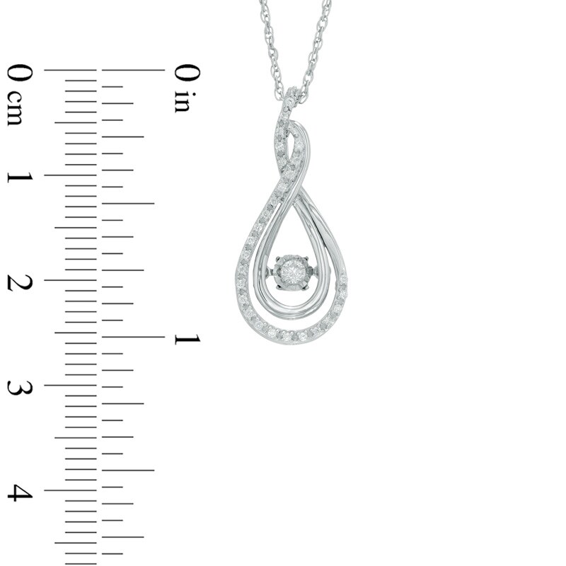 Unstoppable Love™ 0.15 CT. T.W. Diamond Layered Infinity Pendant in Sterling Silver