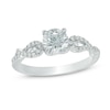 0.80 CT. T.W. Diamond Twist Engagement Ring in 10K White Gold