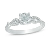 Thumbnail Image 1 of 0.80 CT. T.W. Diamond Twist Engagement Ring in 10K White Gold